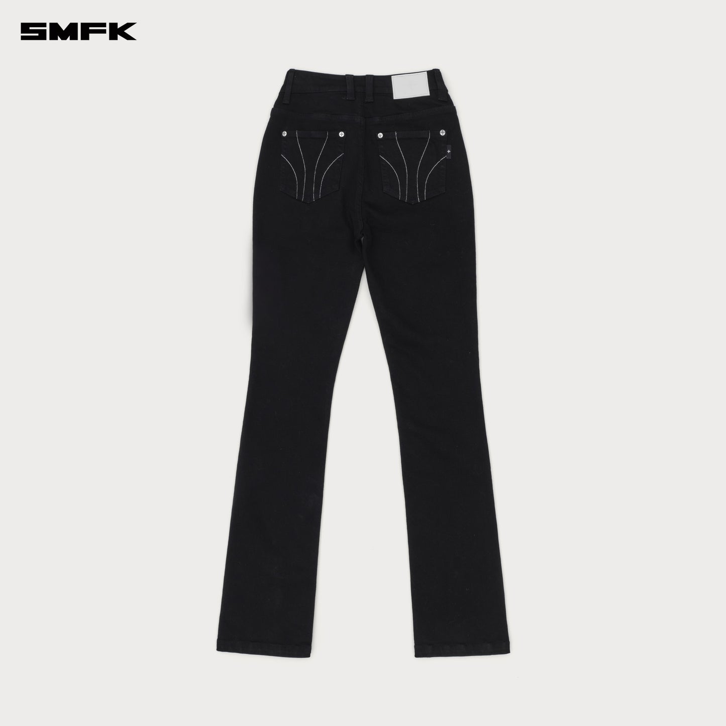 COMPASS RIVET ZIPPER Motorcycle Jeans Wilderness Black