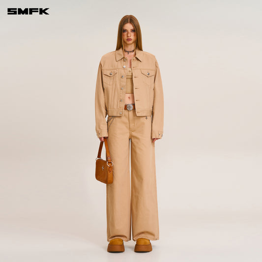 COMPASS MODE TOWER DENIM PANTS Sandy Khaki