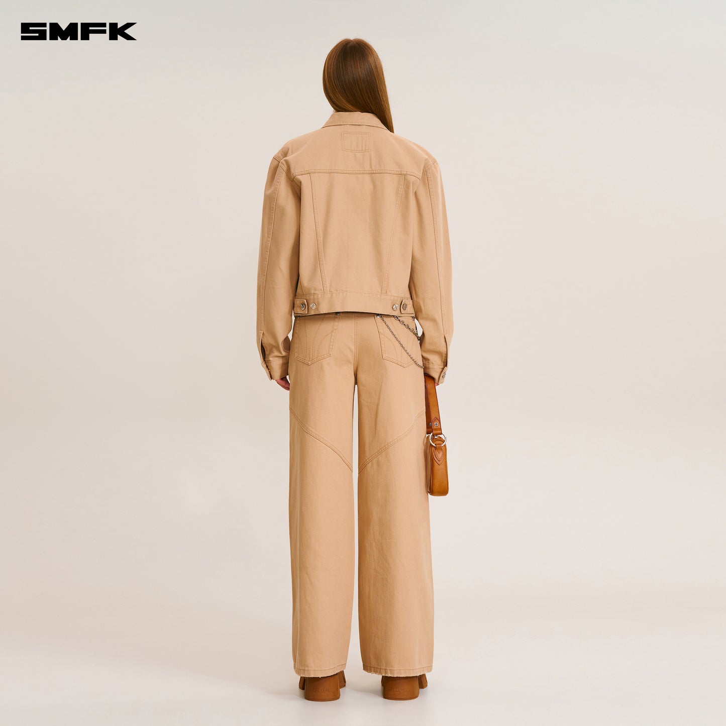 COMPASS MODE TOWER DENIM PANTS Sandy Khaki