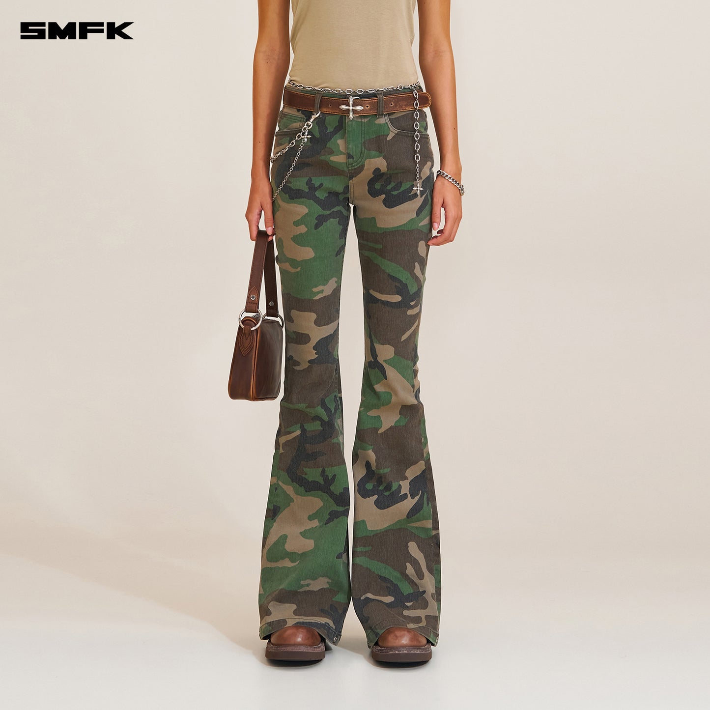 COMPASS HUNRRICANE Denim Pants Army Green Camouflage