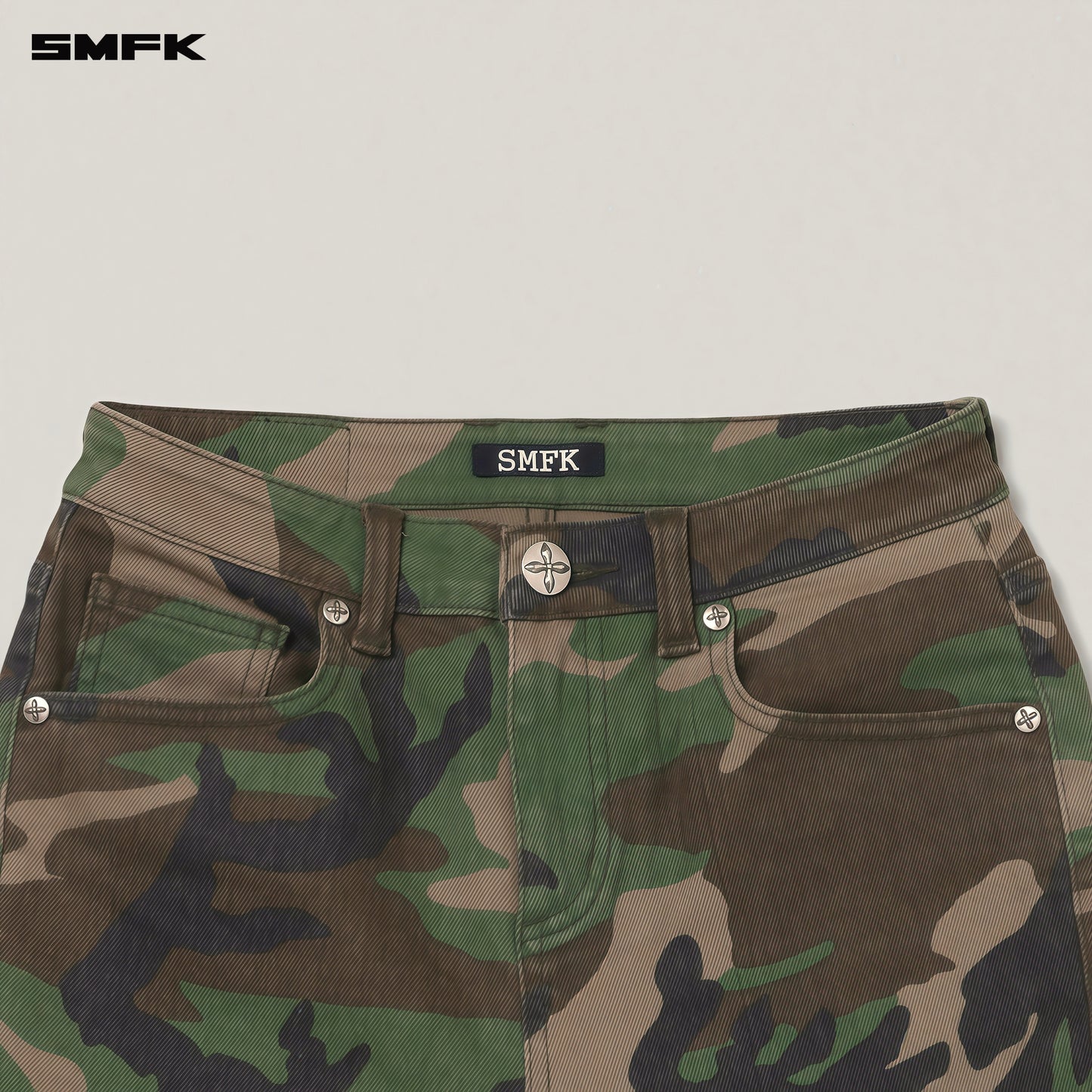COMPASS HUNRRICANE Denim Pants Army Green Camouflage