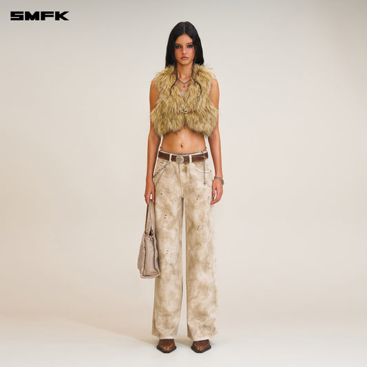 RAGE WILD HANDCRAFT TOWER Denim Pants (GARMENT DYE)
 Wild Brown