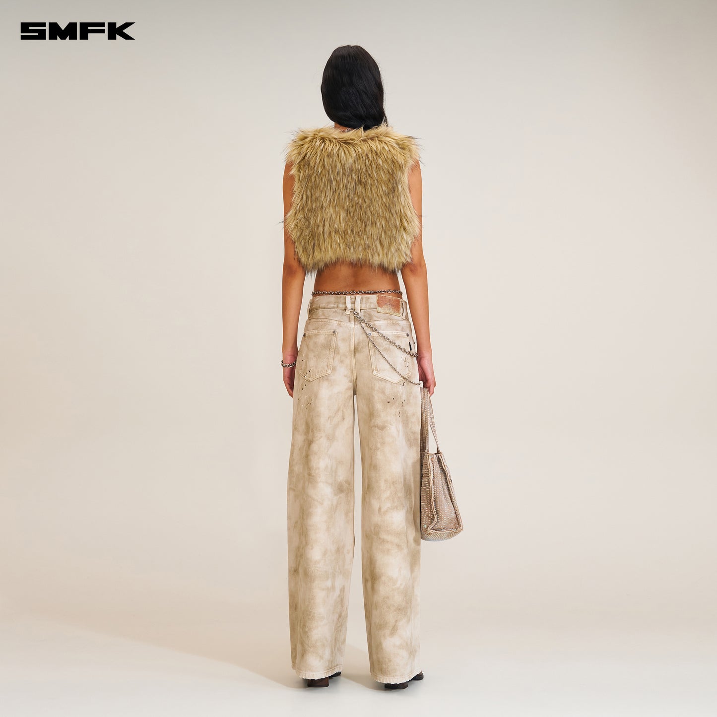 RAGE WILD HANDCRAFT TOWER Denim Pants (GARMENT DYE)
 Wild Brown