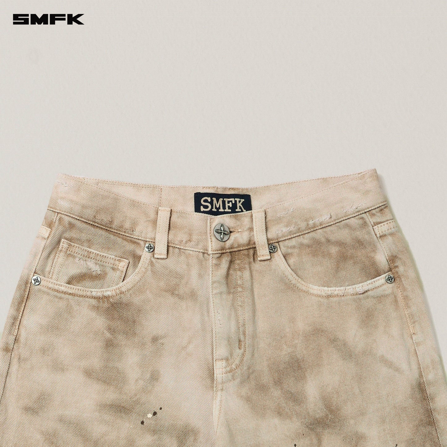 RAGE WILD HANDCRAFT TOWER Denim Pants (GARMENT DYE)
 Wild Brown