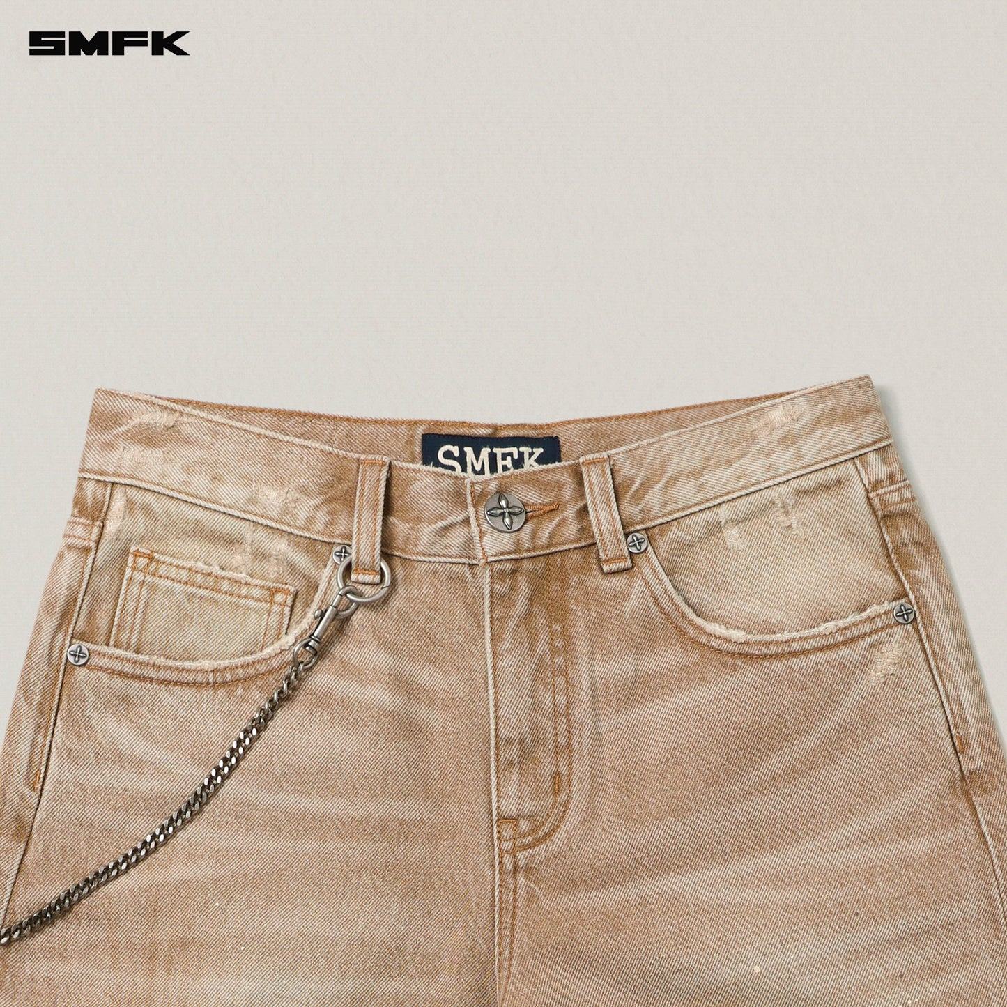 RAGE WILD HANDCRAFT TOWER Denim Pants
 Wild Cowboy Brown