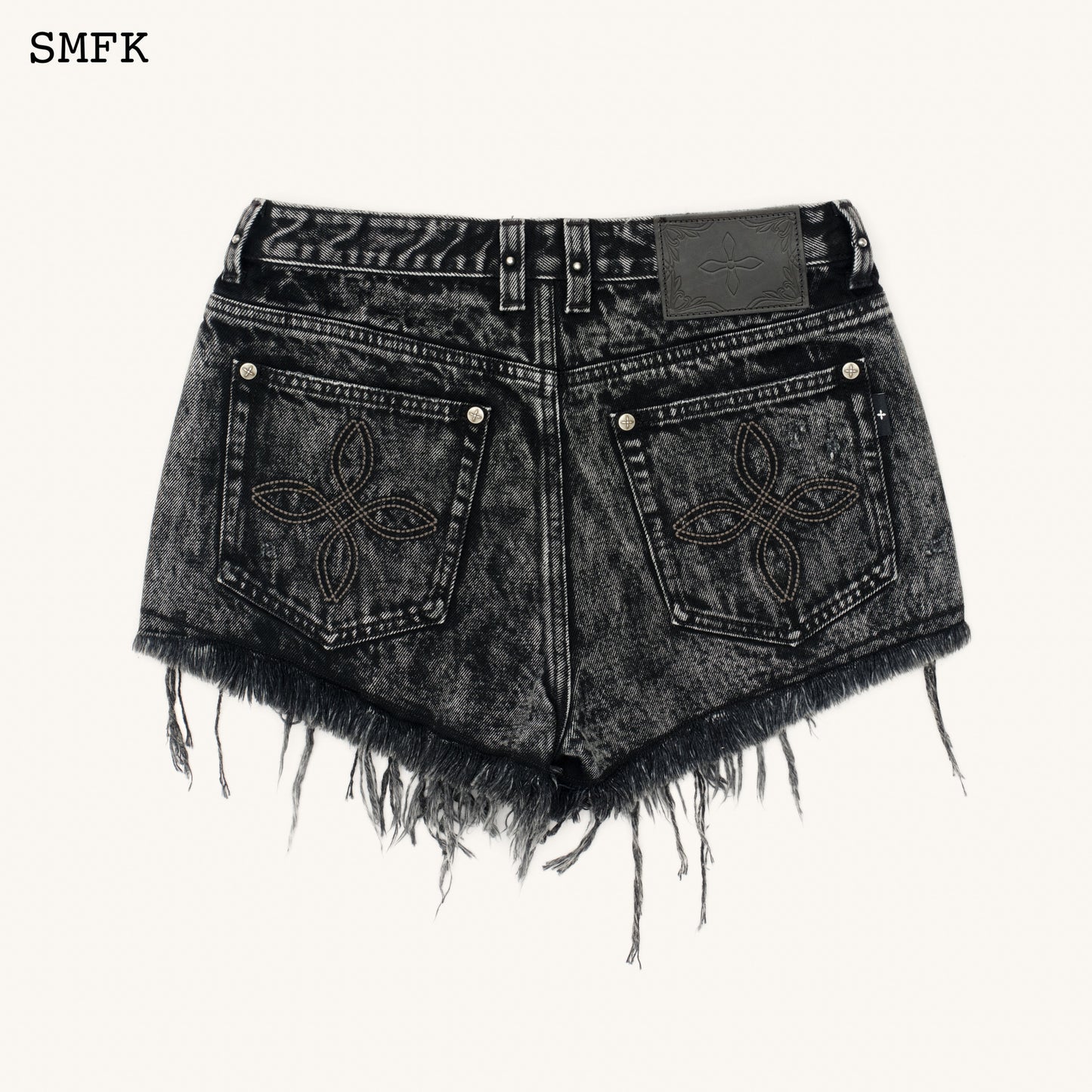 COMPASS WILD Tarpan Short Jeans Snowflake Black