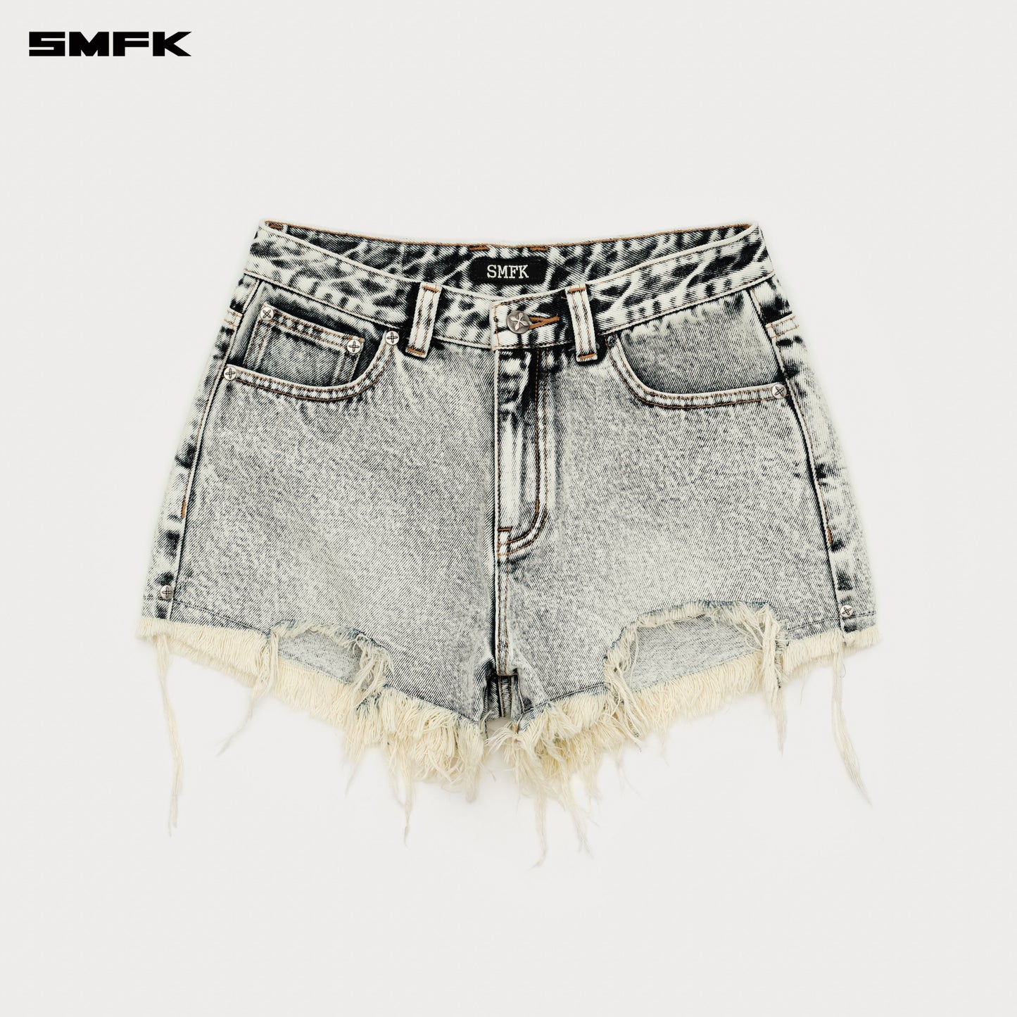 COMPASS Classic Wild Denim Shorts Snow Blossom