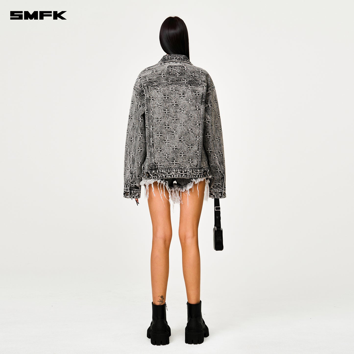 COMPASS Classic Wild Denim Shorts Ash Gray
