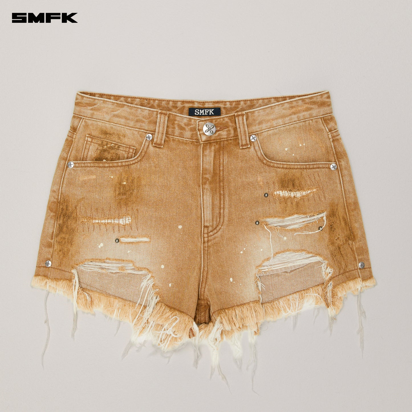 RAGE Rush Denim Shorts Wild Cowboy Brown