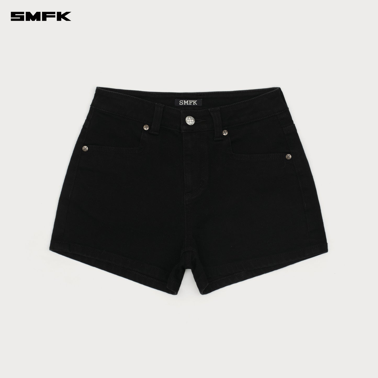 COMPASS DANCER Classic Denim Shorts Wilderness Black