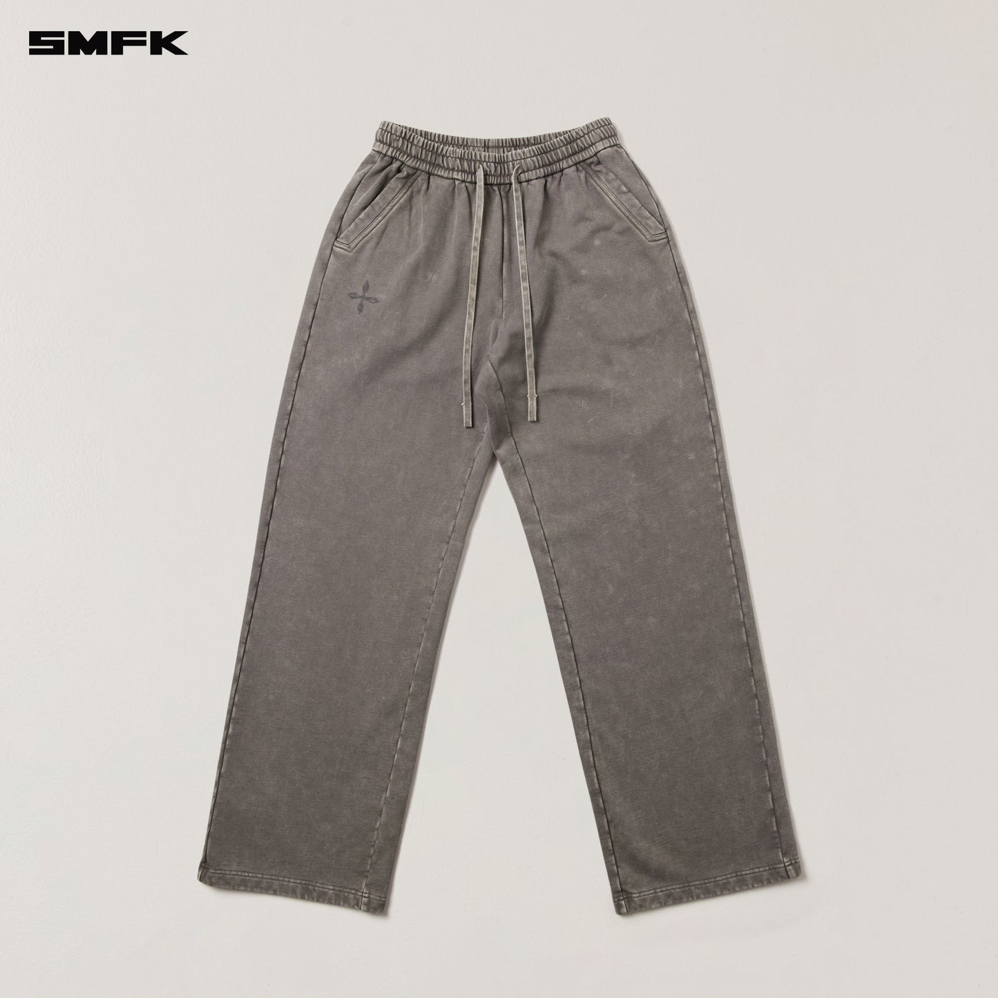 VINTAGE-SAVAGE LOOSE SPORTS PANTS/FADE DYE Wild Brown