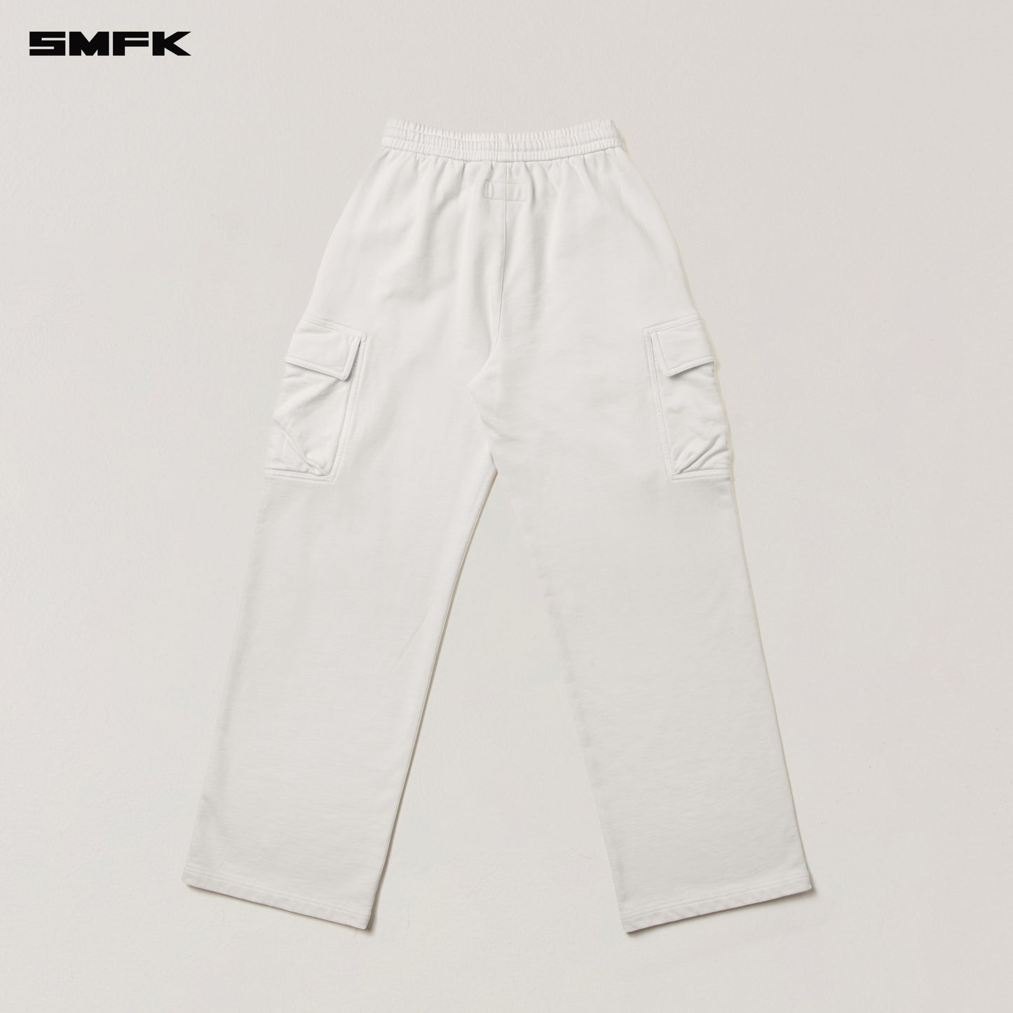 VINTAGE-SAFARI LOOSE SPORTS PANTS/FADE DYE Alpine White