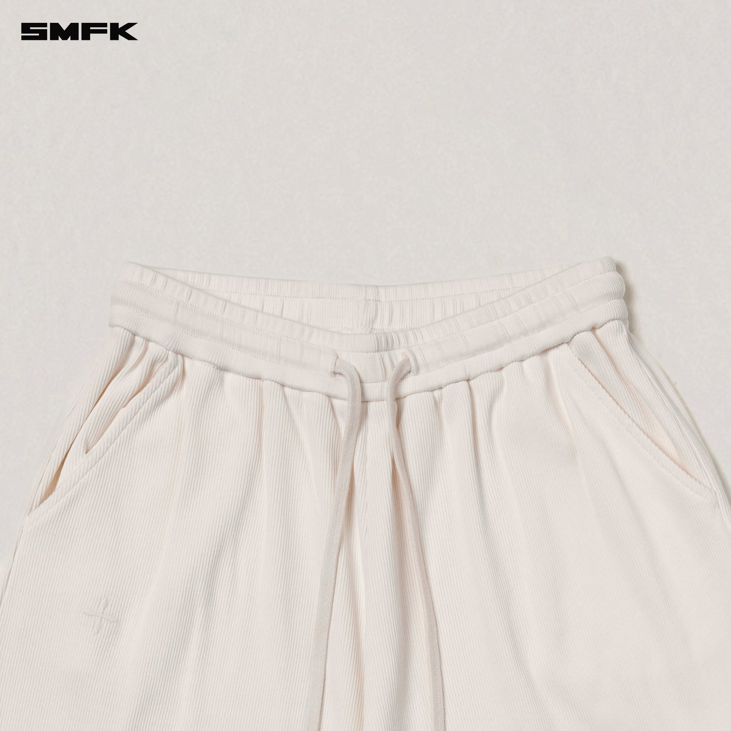 VINTAGE-SAVAGE STRAIGHT SPORTS PANTS/FADE DYE Alpine White