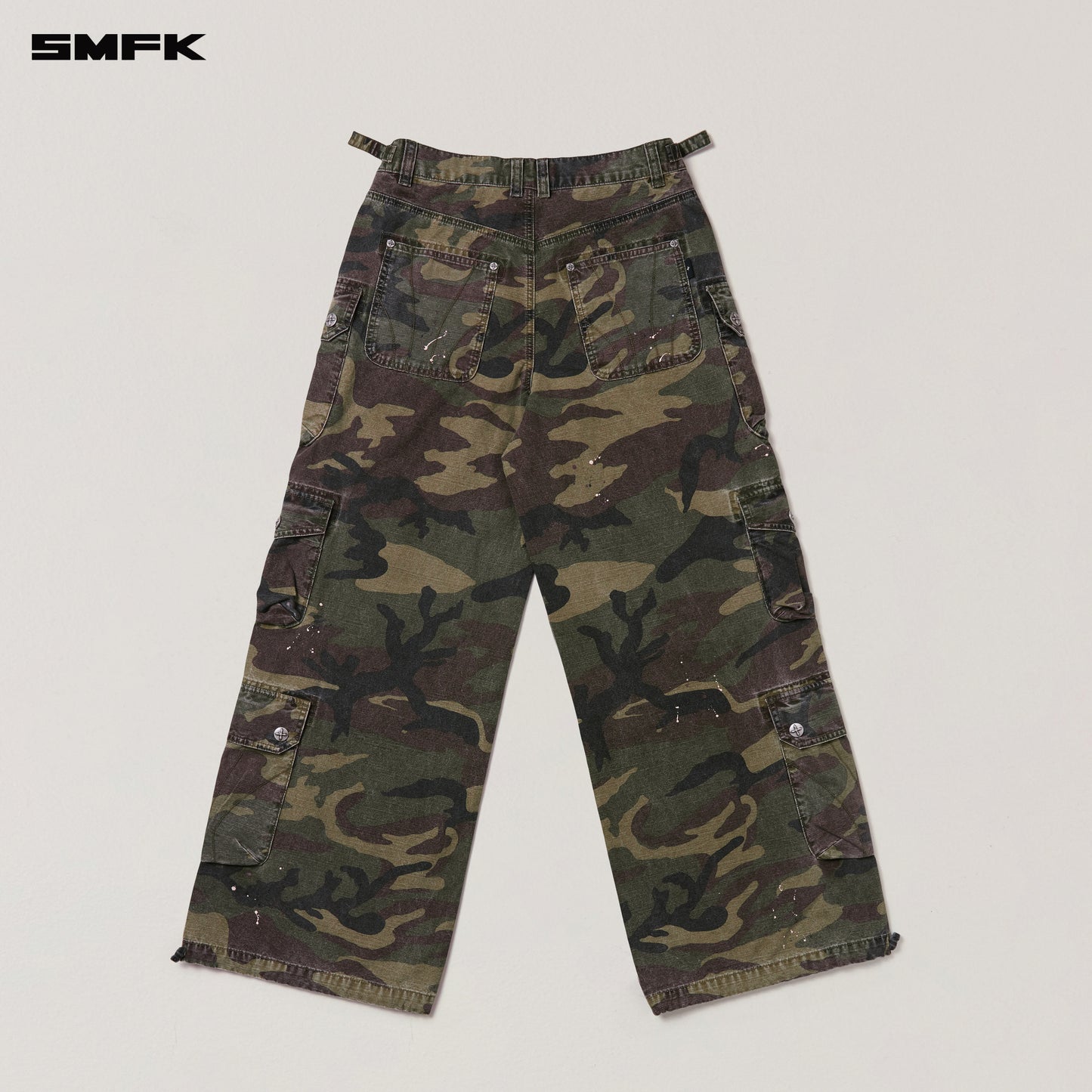 RAGE WILD ORIGIN HANDCRAFT TOWER CAMO CARGO PANTS Army Green Camouflage