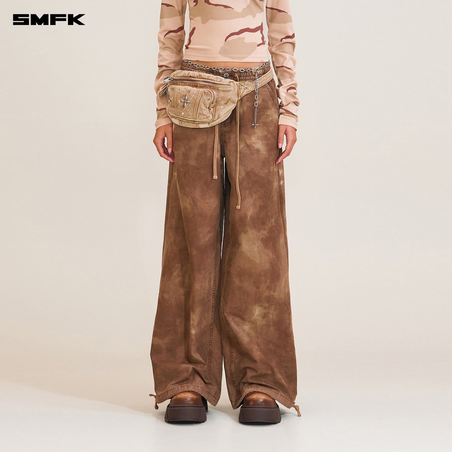 RAGE WILD ORIGIN HANDCRAFT TOWER Sports Cargo Pants Wild Horse Brown