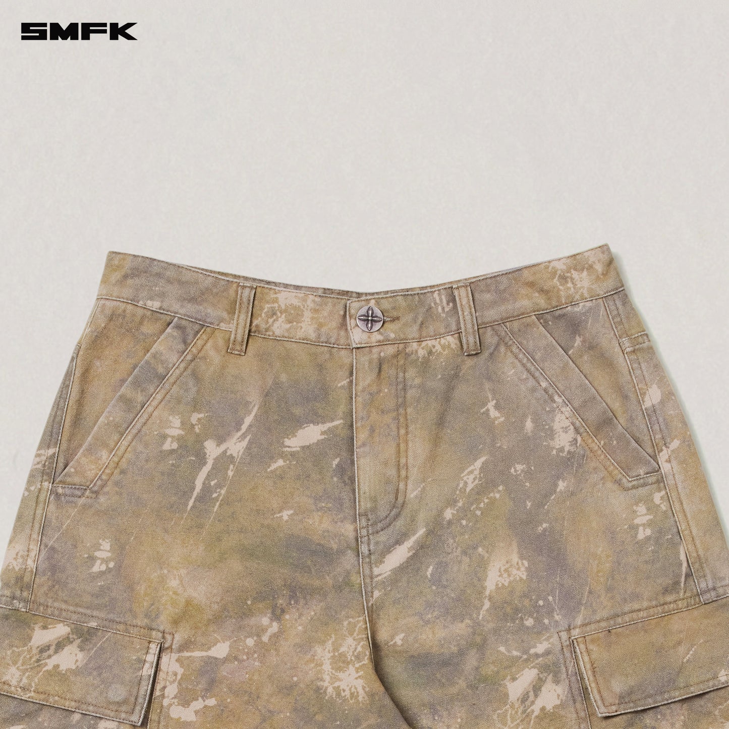 VINTAGE-STORM ONE CUT ARC CARGO PANTS/FADE DYE Hurricane  Camouflage