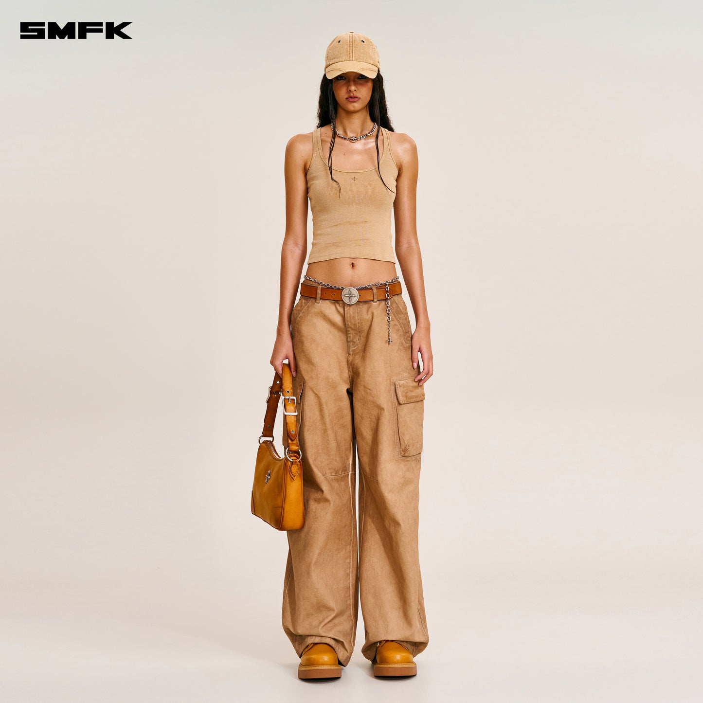 VINTAGE-STORM ONE CUT ARC CARGO PANTS/FADE DYE
 Fading Desert