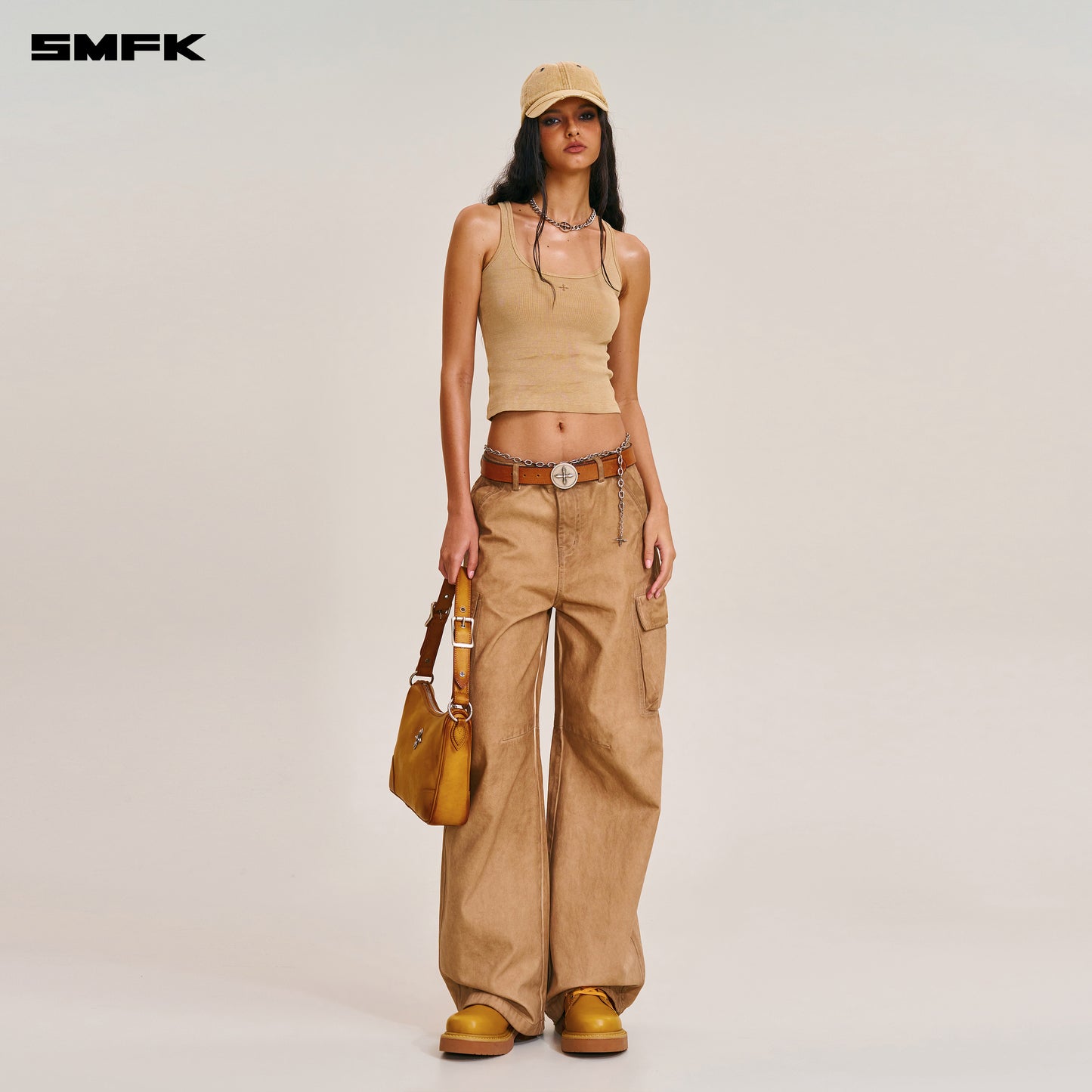 VINTAGE-STORM ONE CUT ARC CARGO PANTS/FADE DYE
 Fading Desert
