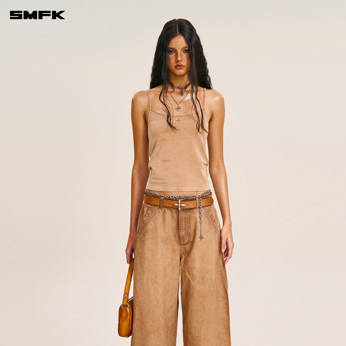 VINTAGE-STORM SPIRAL ARC CARGO PANTS/FADE DYE Fading Desert