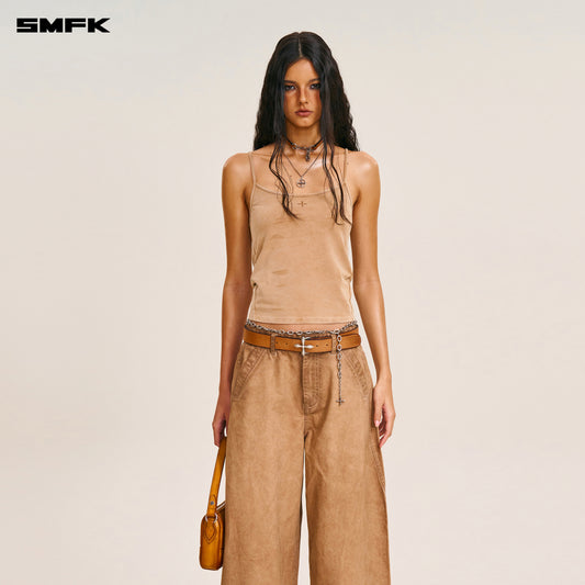 VINTAGE-STORM SPIRAL ARC CARGO PANTS/FADE DYE Fading Desert