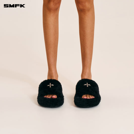 COMPASS MODE UNITY SHEARLING SLIPPER Wilderness Black