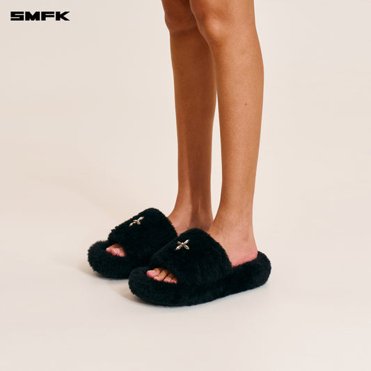 COMPASS MODE UNITY SHEARLING SLIPPER Wilderness Black