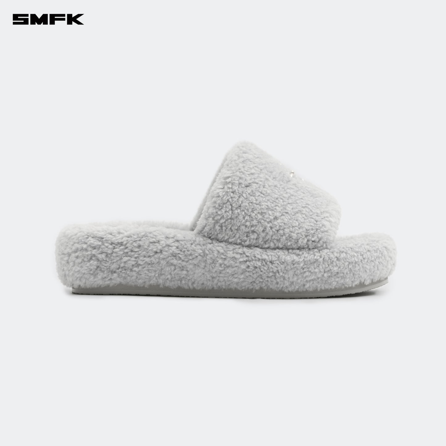 COMPASS WOOLLY Classic Furry Sandals Ash Gray