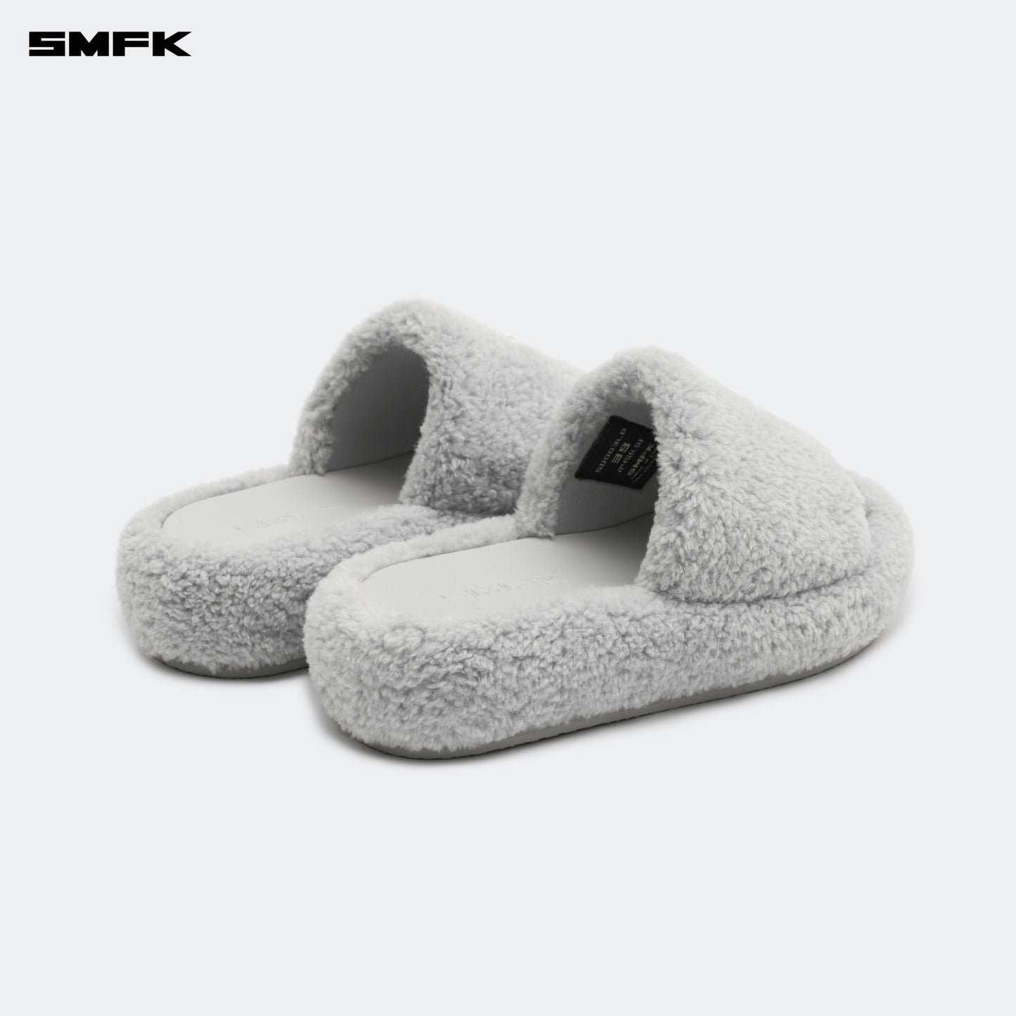 COMPASS WOOLLY Classic Furry Sandals Ash Gray