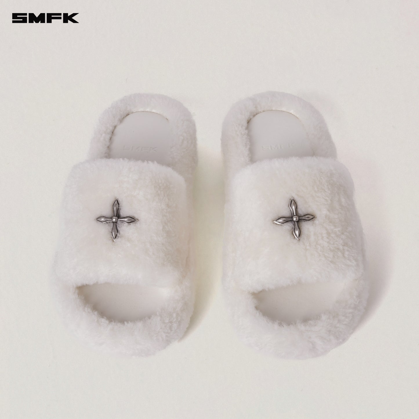 COMPASS MODE UNITY SHEARLING SLIPPER Alpine White