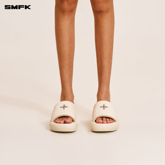 COMPASS MODE UNITY LEATHER SLIPPER Alpine White