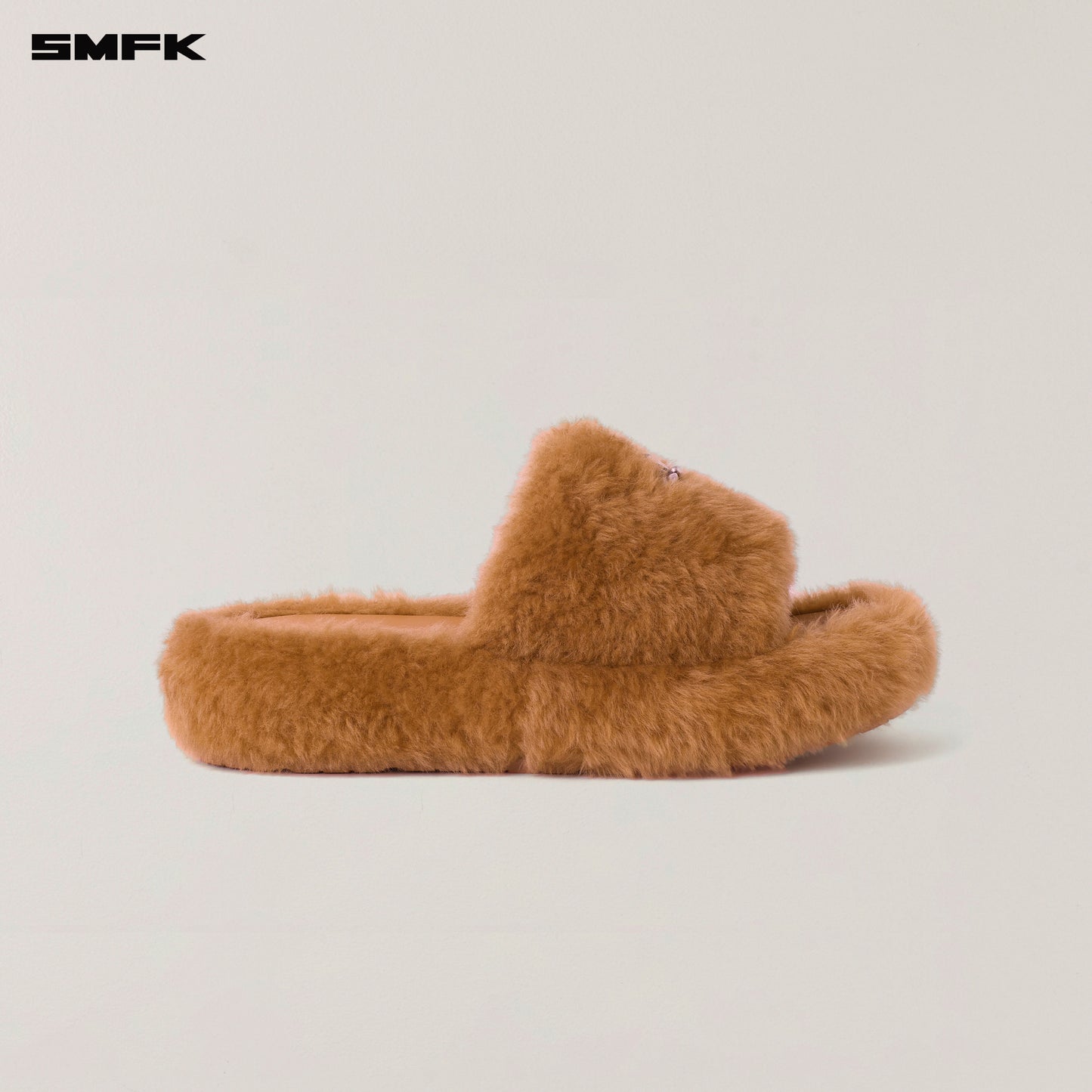 COMPASS MODE Wool Shearling Slipper Ginger