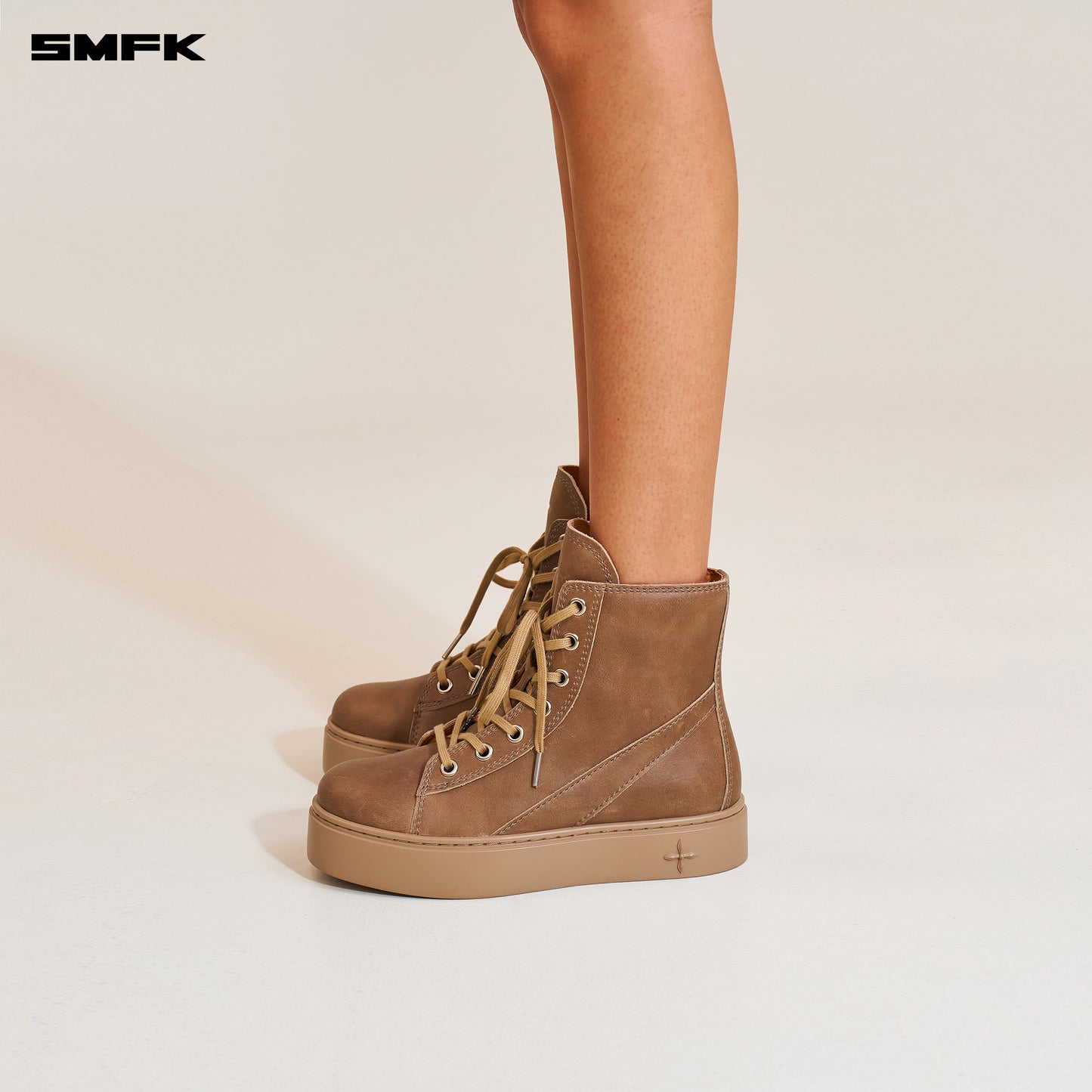 COMPASS ORIGIN Leather Sneaker Wild Brown
