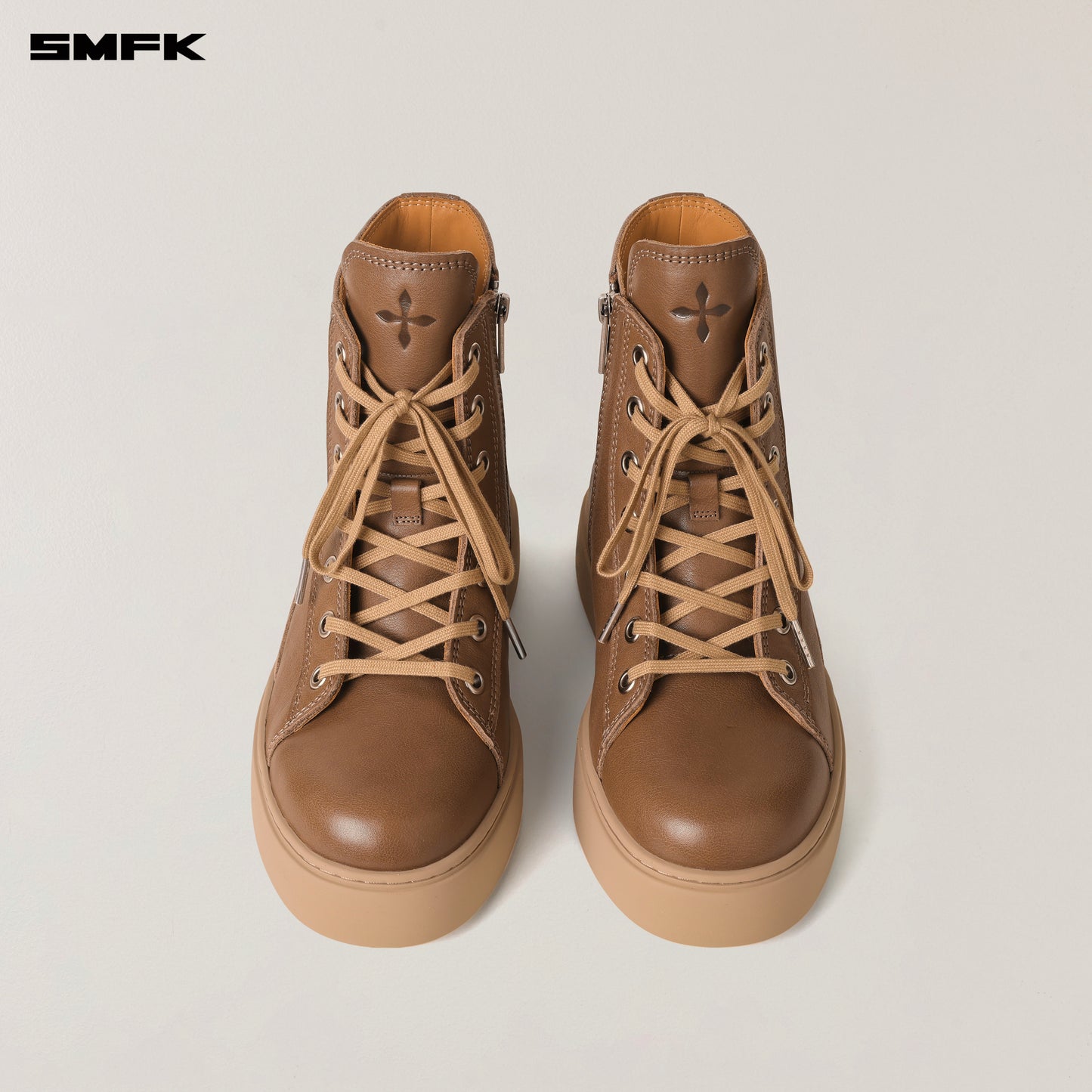 COMPASS ORIGIN Leather Sneaker Wild Brown