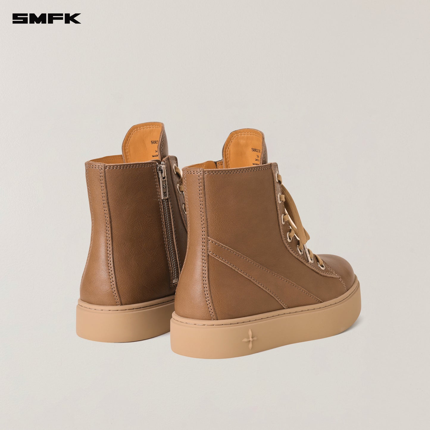 COMPASS ORIGIN Leather Sneaker Wild Brown