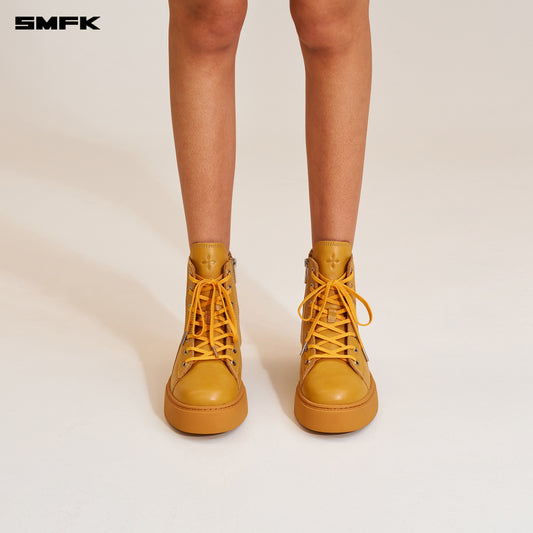 COMPASS ORIGIN Leather Sneaker Ginger