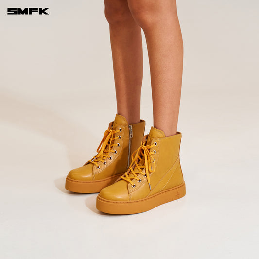 COMPASS ORIGIN Leather Sneaker Ginger