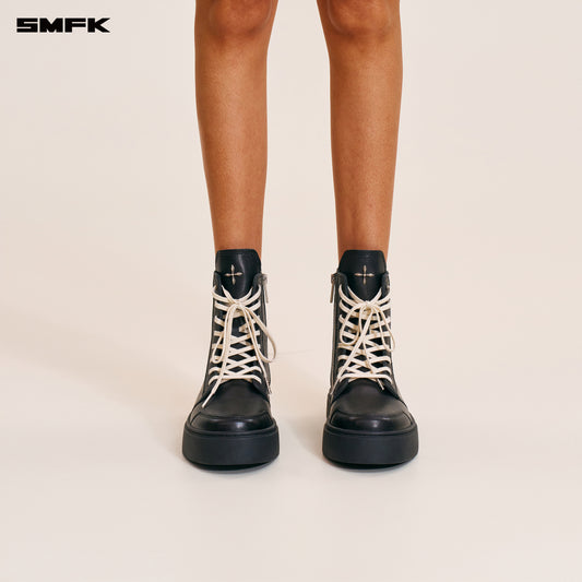 COMPASS RUSH LEATHER SNEAKER/HIGH Wilderness Black