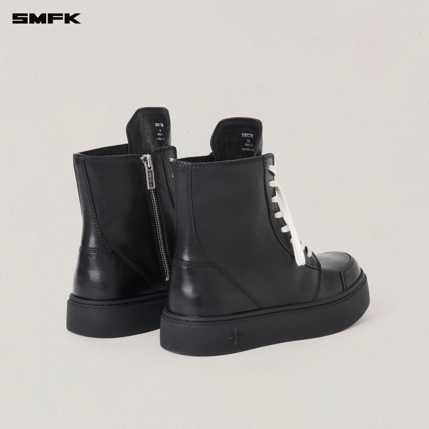COMPASS RUSH LEATHER SNEAKER/HIGH Wilderness Black