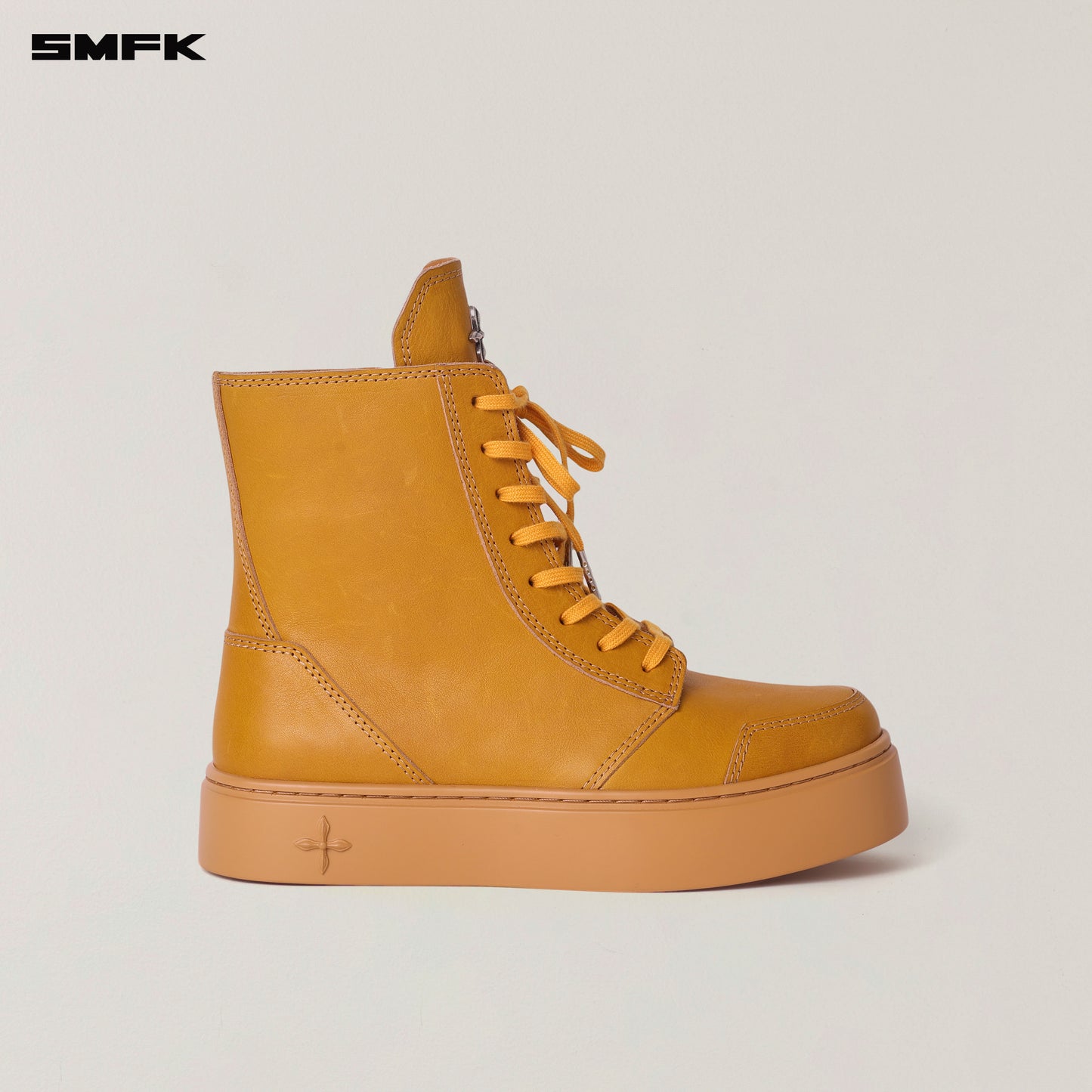 COMPASS RUSH Leather Sneaker/High Grassland Khaki