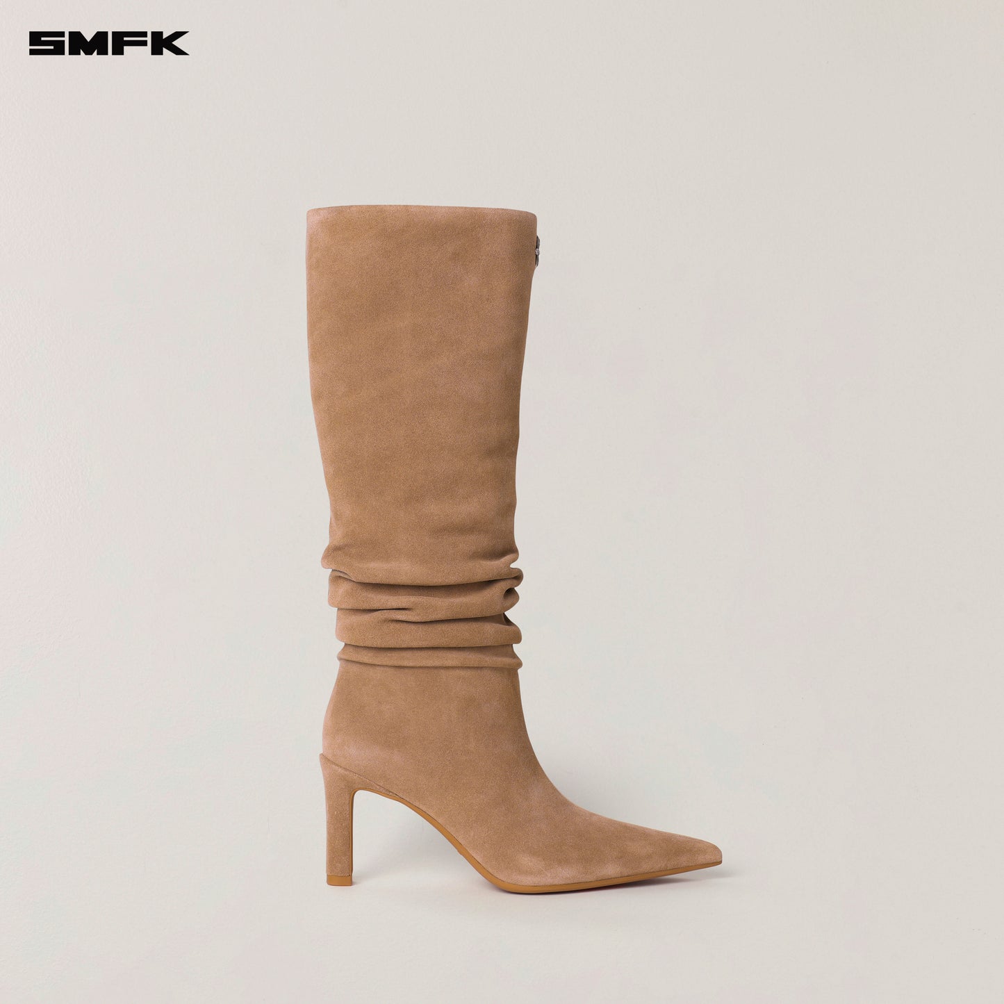 RAGE WILD HURRICANE Leather High-heel Boots Sandy Khaki