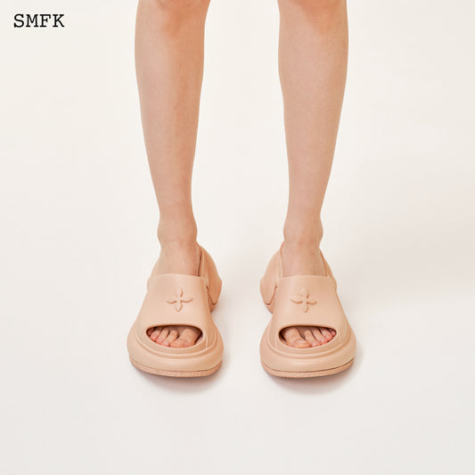 COMPASS WAVE High-Heel Bumper Sandal Classic Nude