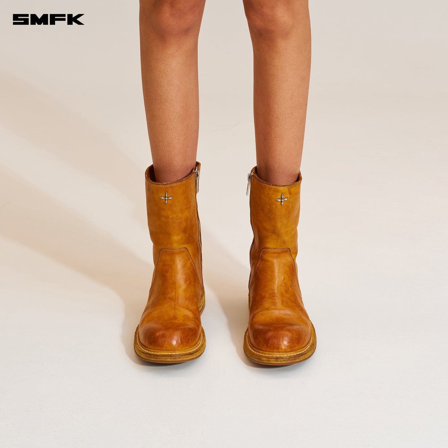 RAGE WILD ORIGIN GOODYEAR HORSE Tall Leather Rider Boots Golden Sun
