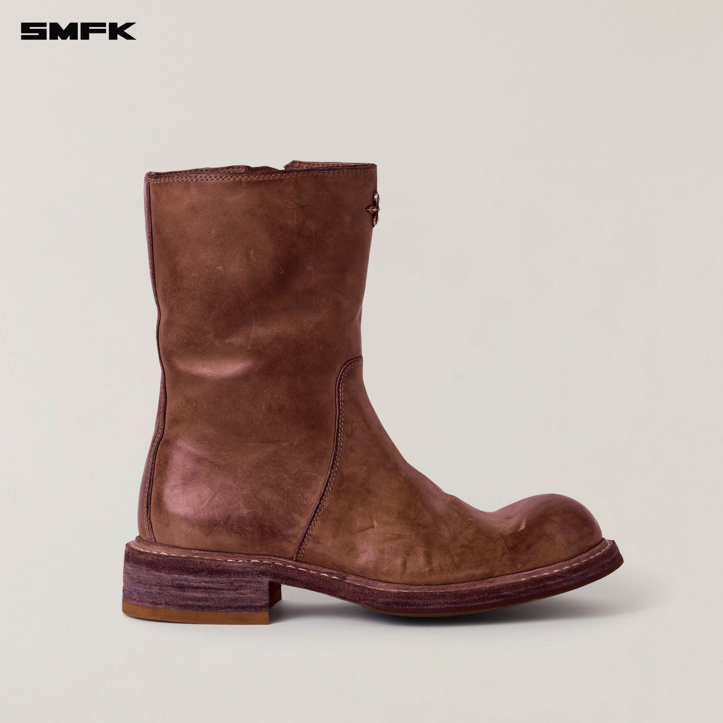 RAGE WILD ORIGIN GOODYEAR HORSE Tall Leather Rider Boots Wild Brown