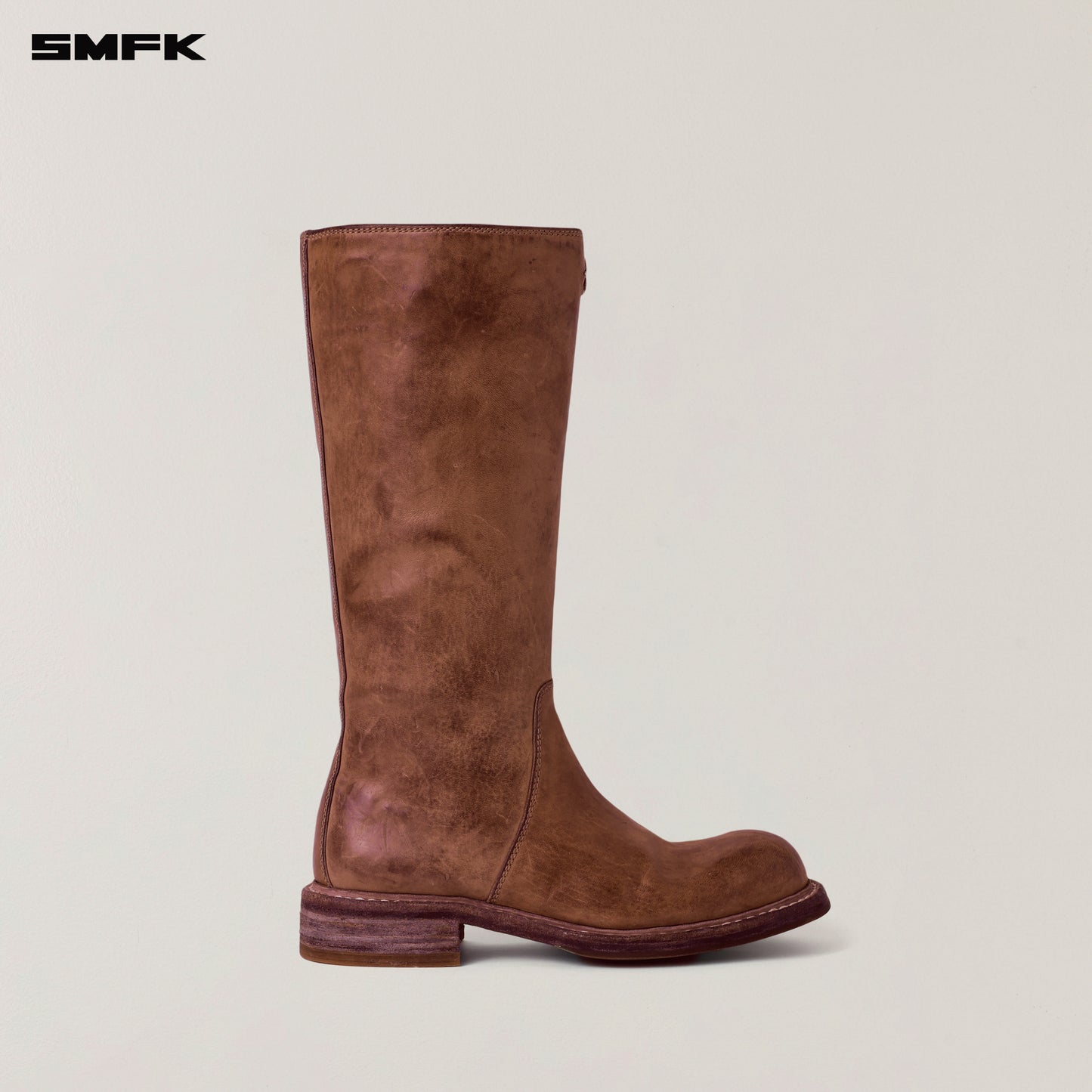 RAGE WILD ORIGIN GOODYEAR HORSE Leather Rider High Boots Wild Brown