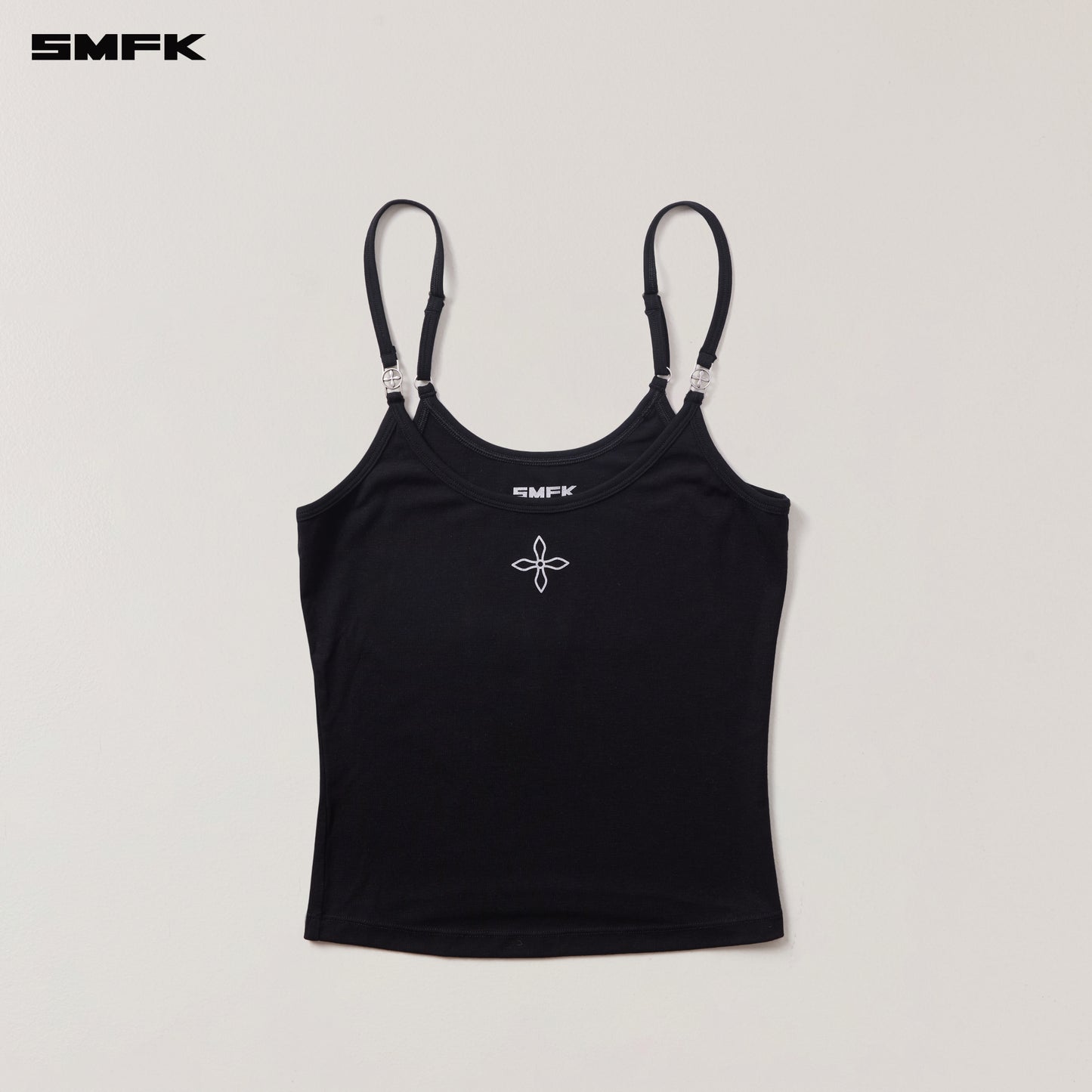 COMPASS STAMP ACETATE BODY CAMISOLE Wilderness Black
