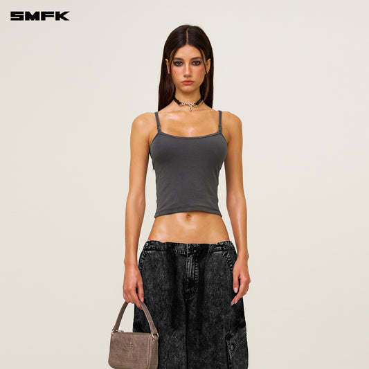 COMPASS HUG Sports Slim-fit Strap Top
Wild Black Stormy Gray
