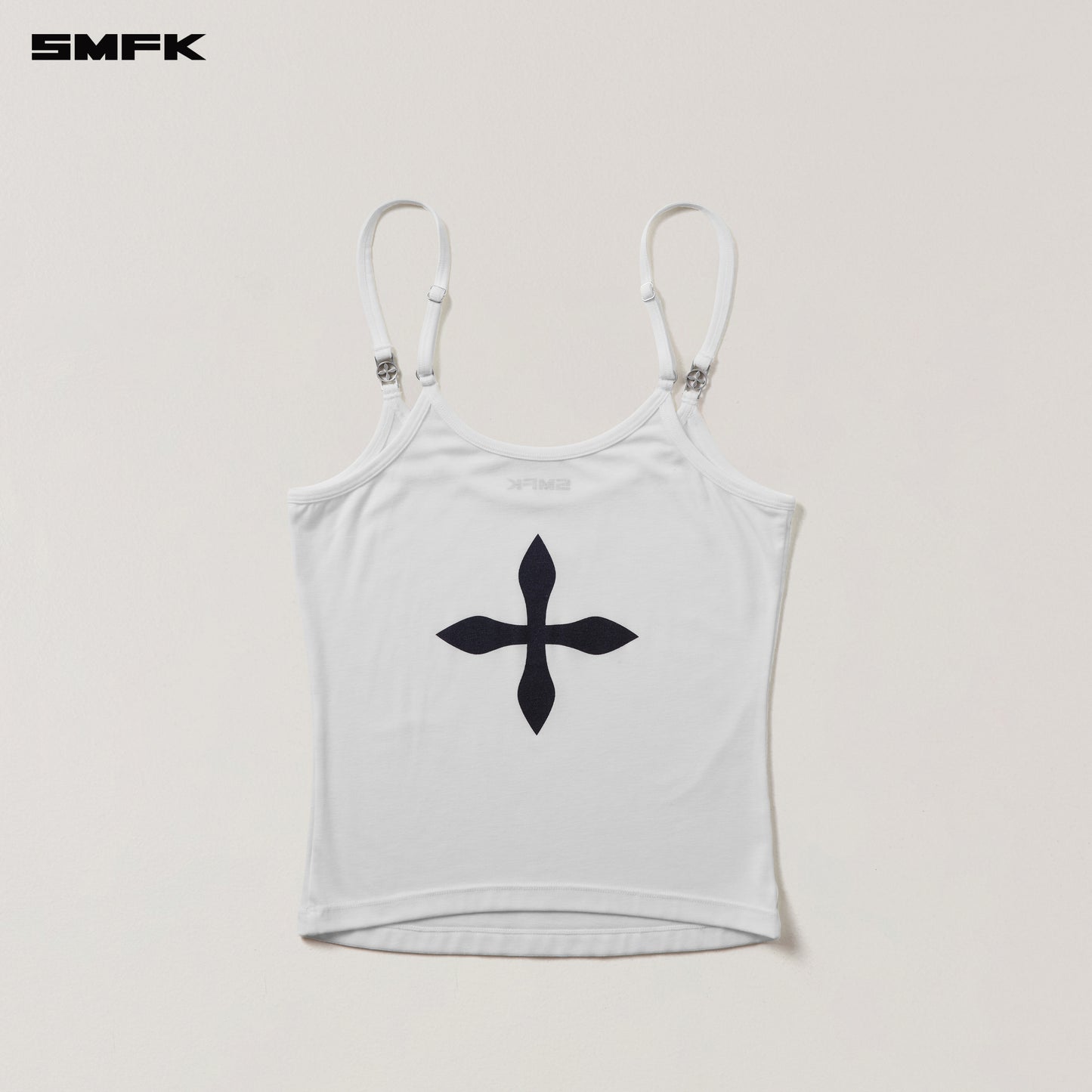 COMPASS STAMP ACETATE BODY CAMISOLE Alpine White