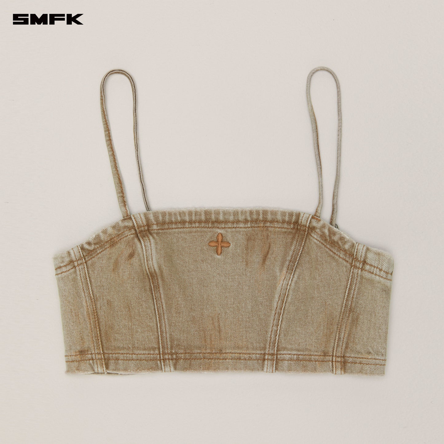 RAGE WILD Denim Short Camisole  Wild Cowboy Brown