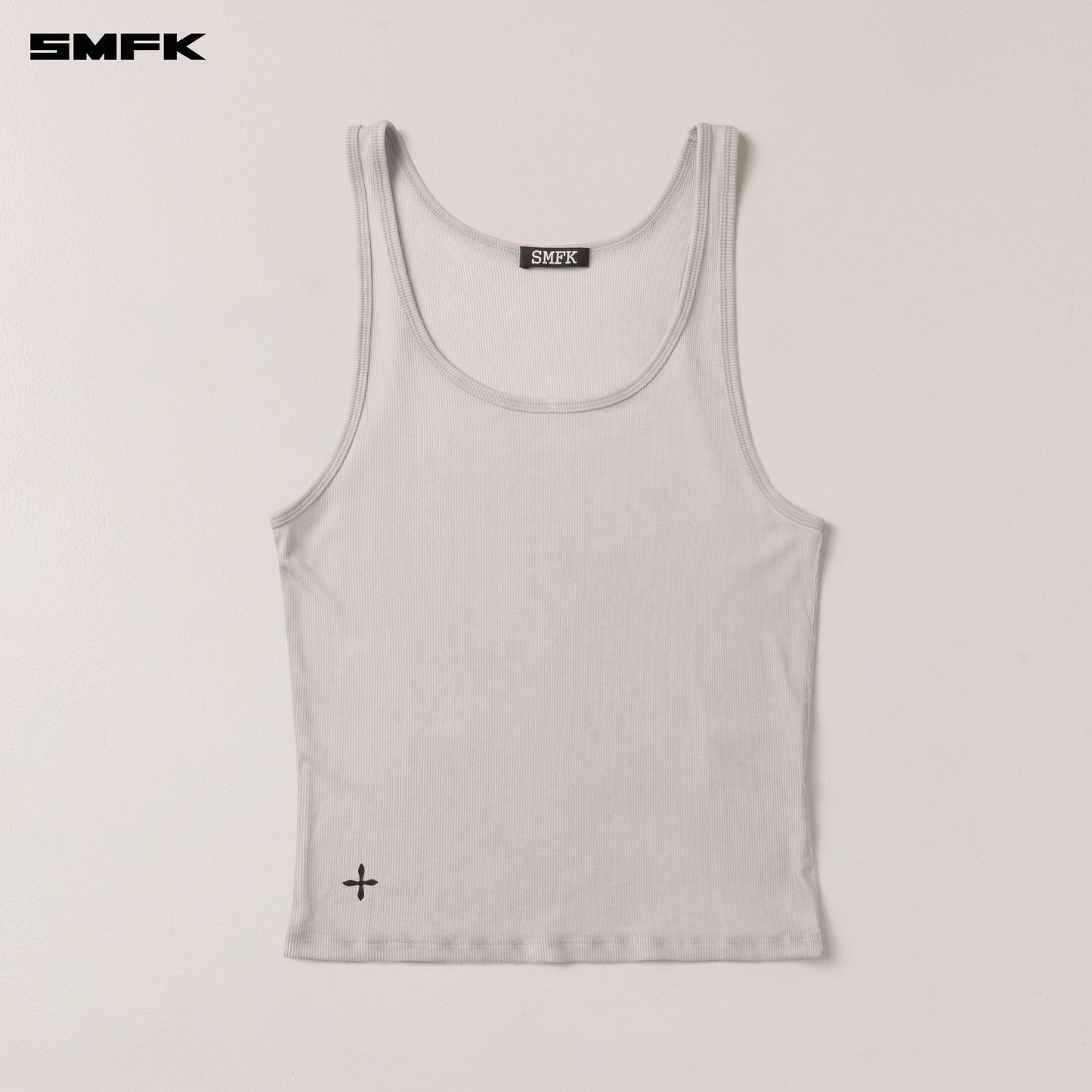 VINTAGE STORM Fade Silk Sports Tank White Mist