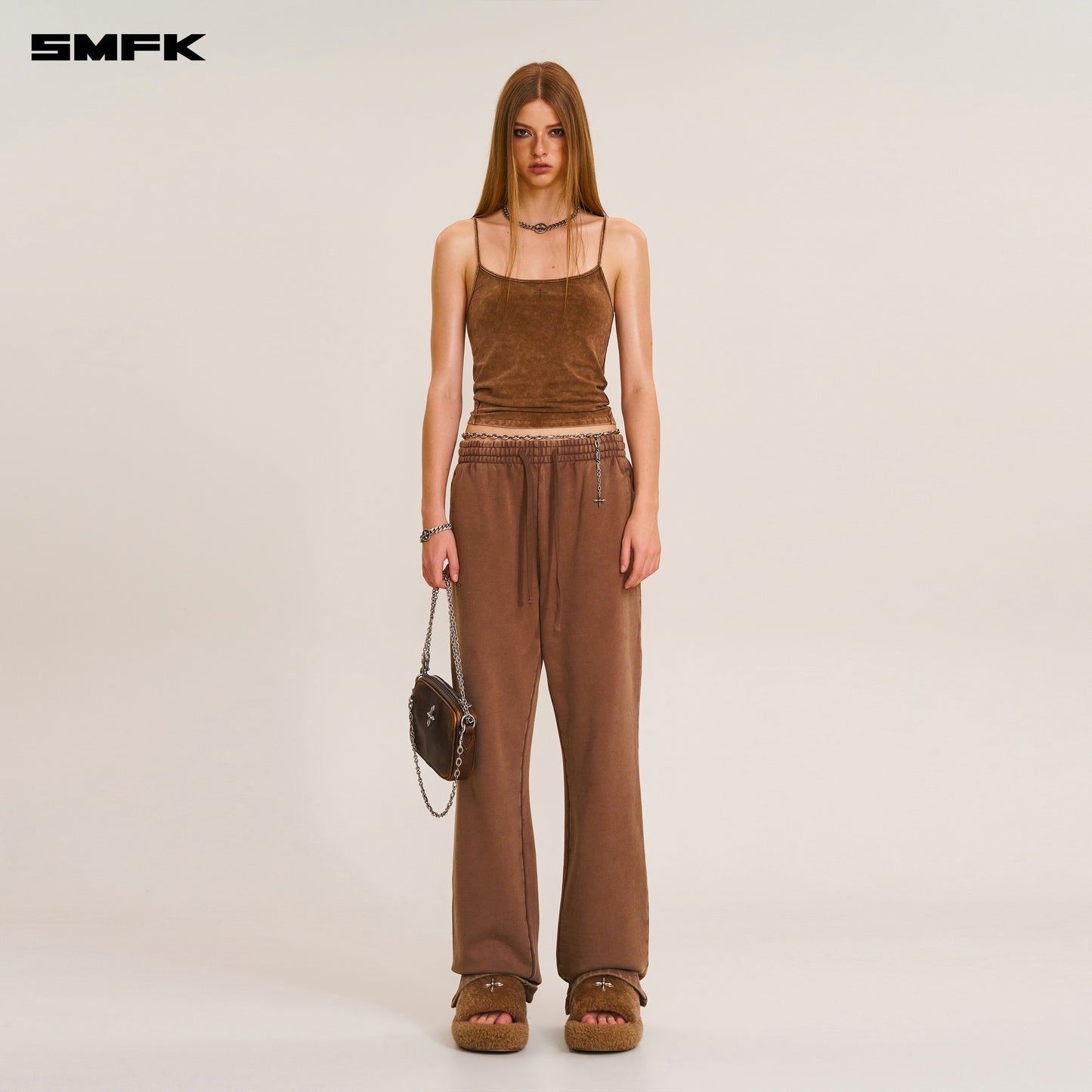 VINTAGE STORM FADE CAMISOLE/FADE DYE Vanish Brown